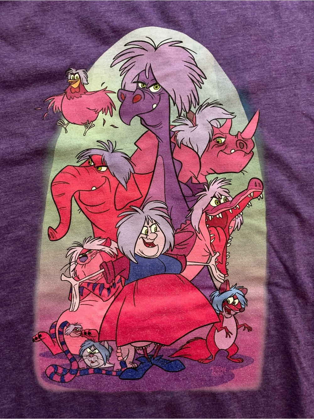 Disney Canvas Mad Madam Mim Purple Tee Shirt Unisex XL